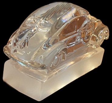 Volkswagen Beetle Paperweight 1950 FK Galena on base (4586)